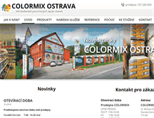 Tablet Screenshot of colormixostrava.cz